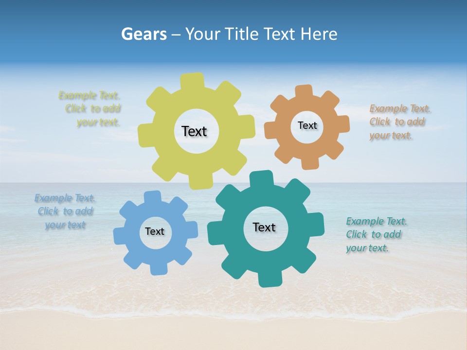 Sunlight Tropical Sea PowerPoint Template