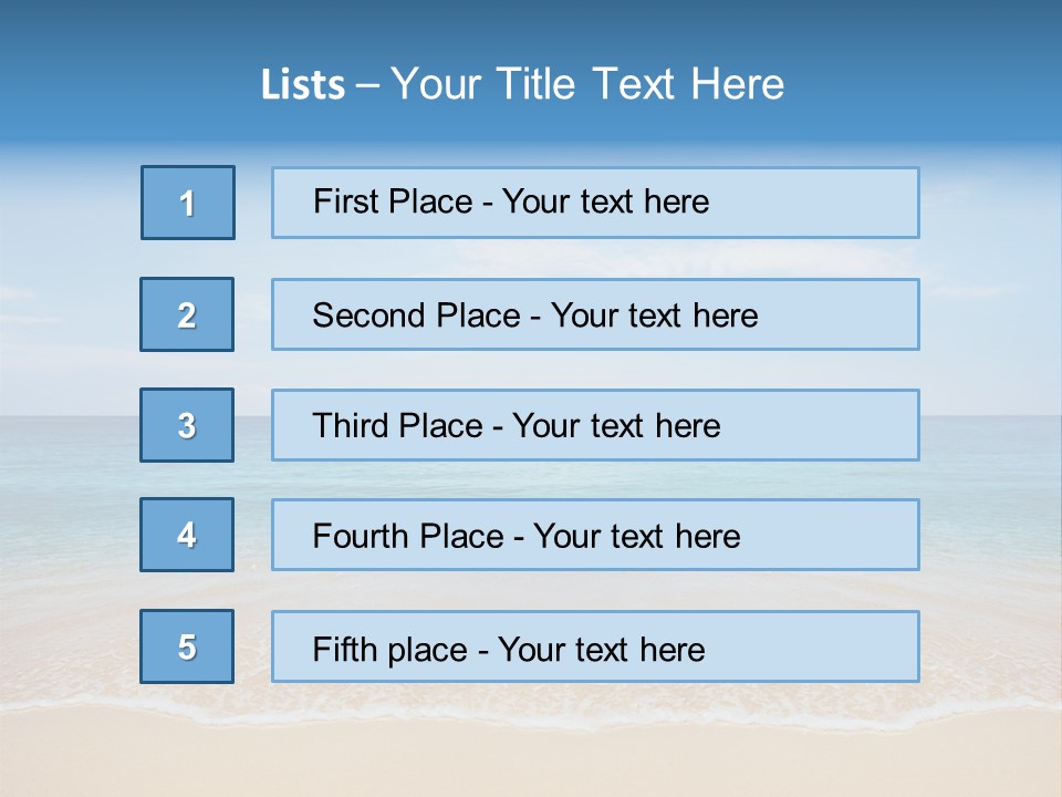 Sunlight Tropical Sea PowerPoint Template