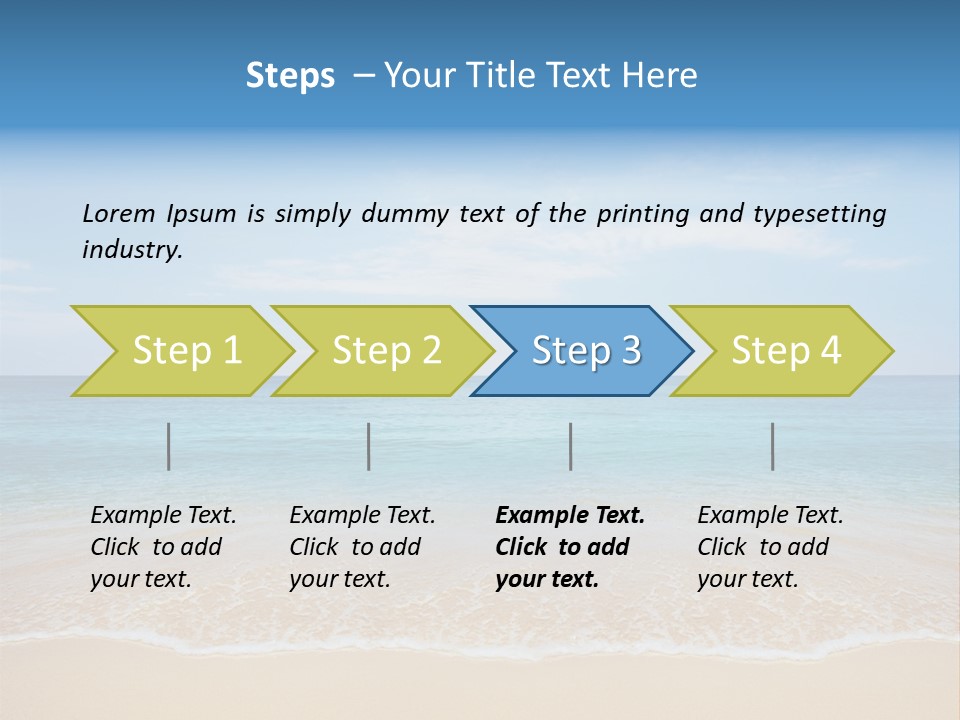 Sunlight Tropical Sea PowerPoint Template