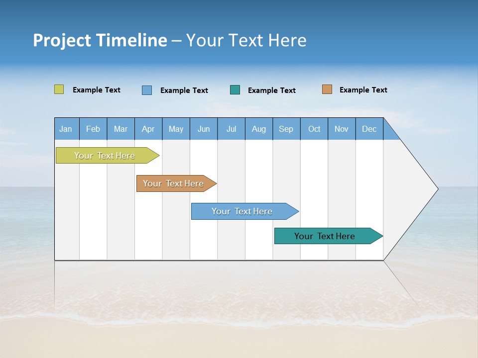 Sunlight Tropical Sea PowerPoint Template