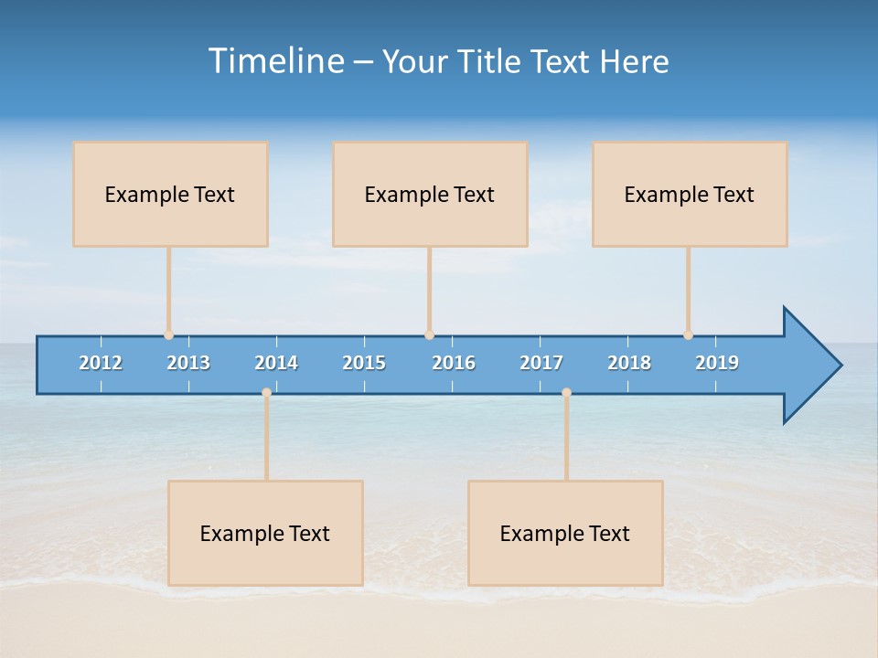 Sunlight Tropical Sea PowerPoint Template