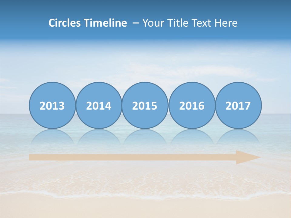 Sunlight Tropical Sea PowerPoint Template