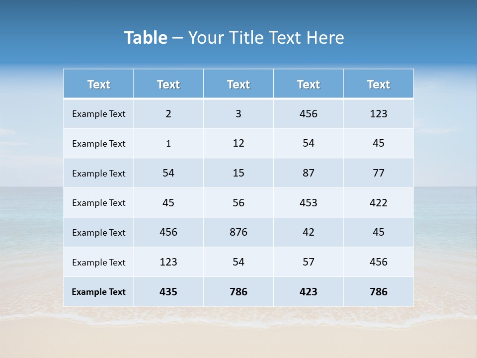 Sunlight Tropical Sea PowerPoint Template