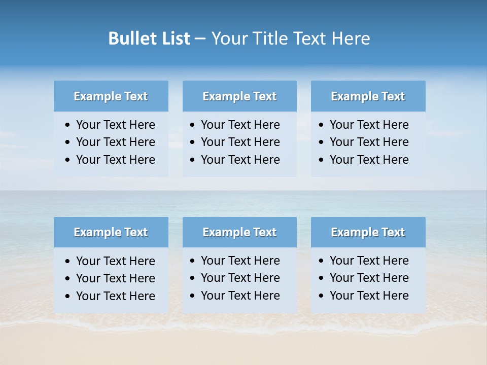 Sunlight Tropical Sea PowerPoint Template
