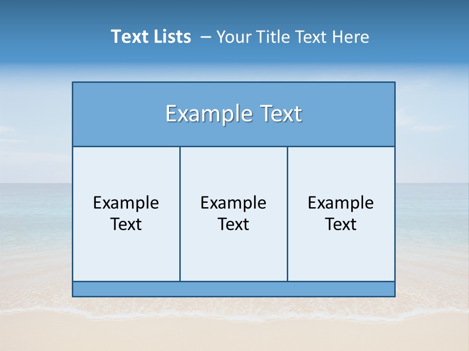 Sunlight Tropical Sea PowerPoint Template