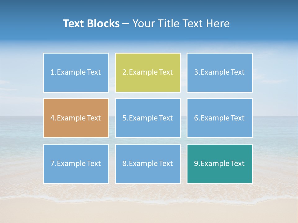 Sunlight Tropical Sea PowerPoint Template