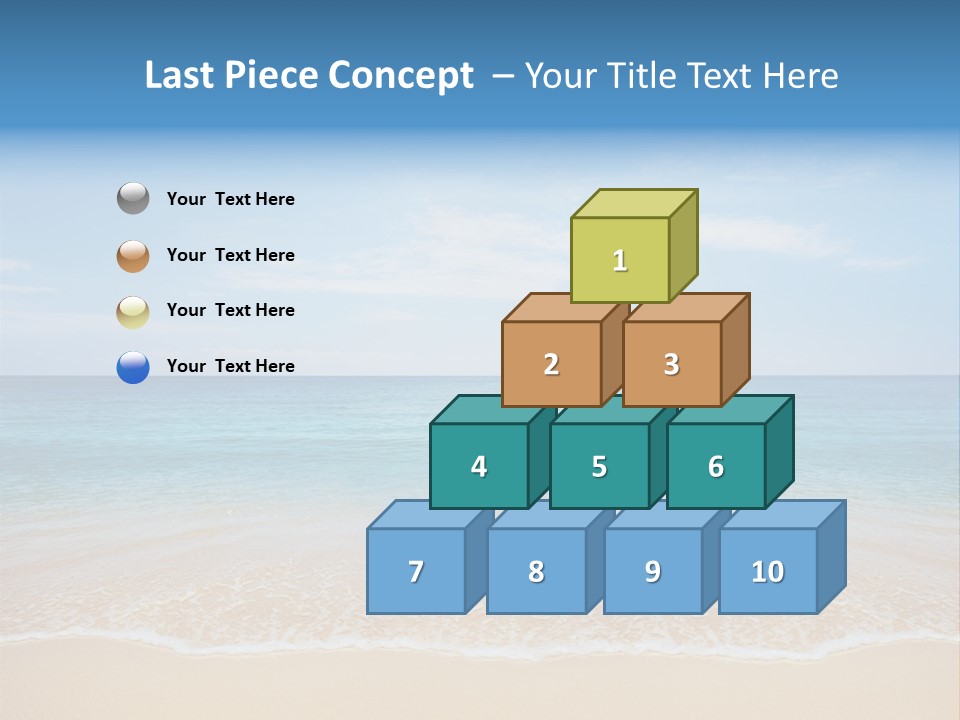 Sunlight Tropical Sea PowerPoint Template