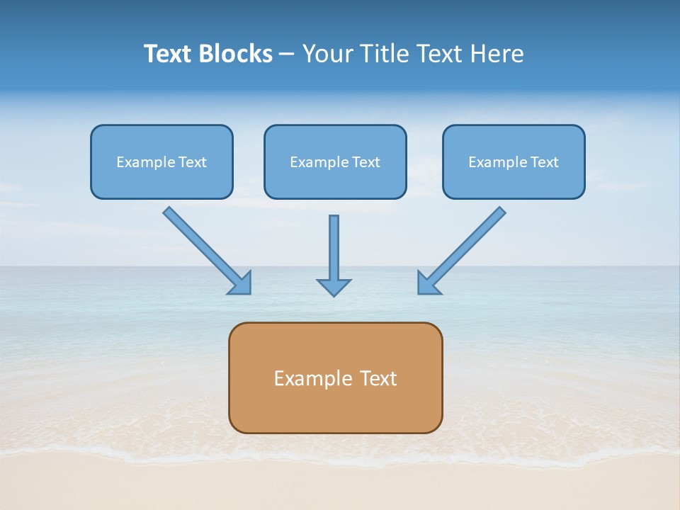 Sunlight Tropical Sea PowerPoint Template