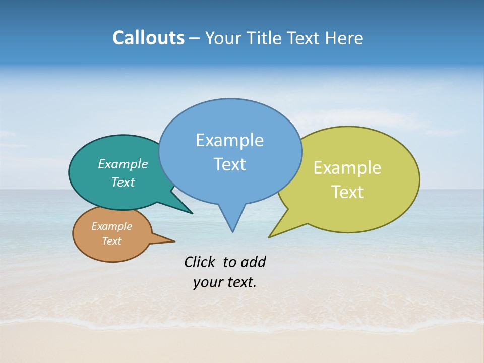 Sunlight Tropical Sea PowerPoint Template