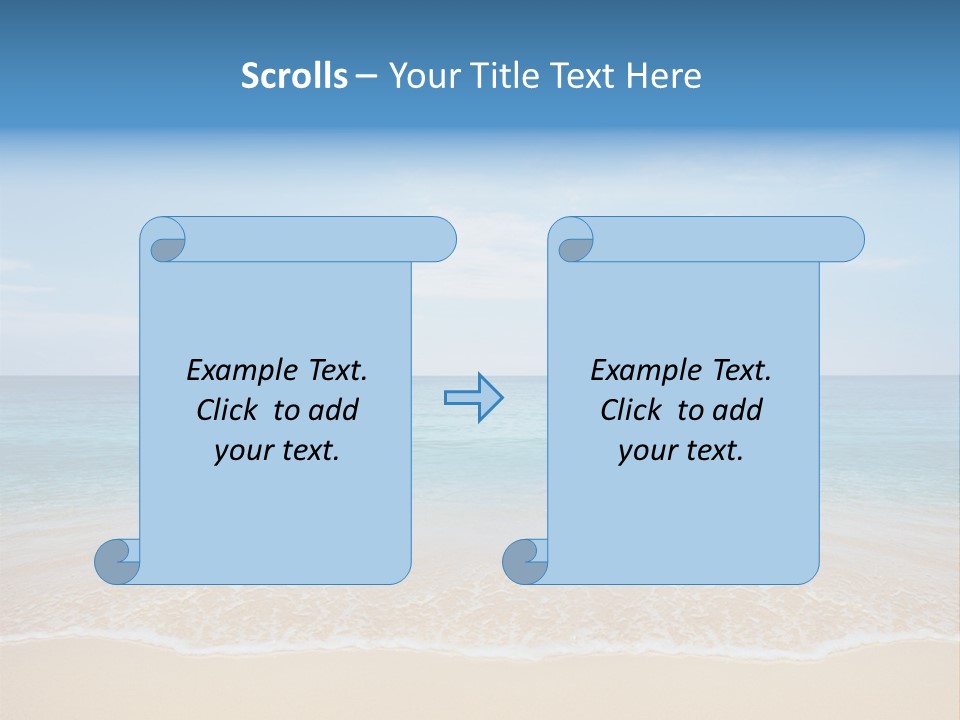 Sunlight Tropical Sea PowerPoint Template