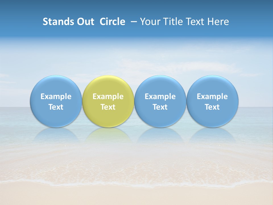 Sunlight Tropical Sea PowerPoint Template