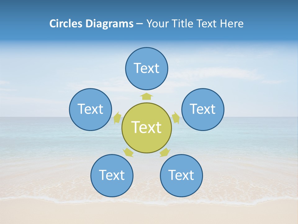 Sunlight Tropical Sea PowerPoint Template