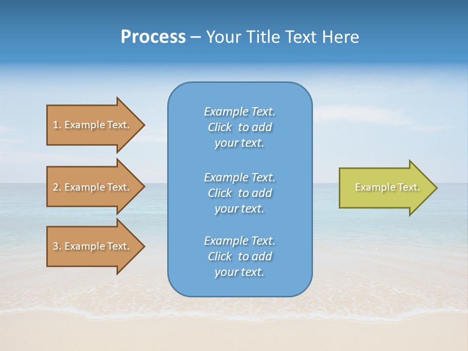 Sunlight Tropical Sea PowerPoint Template