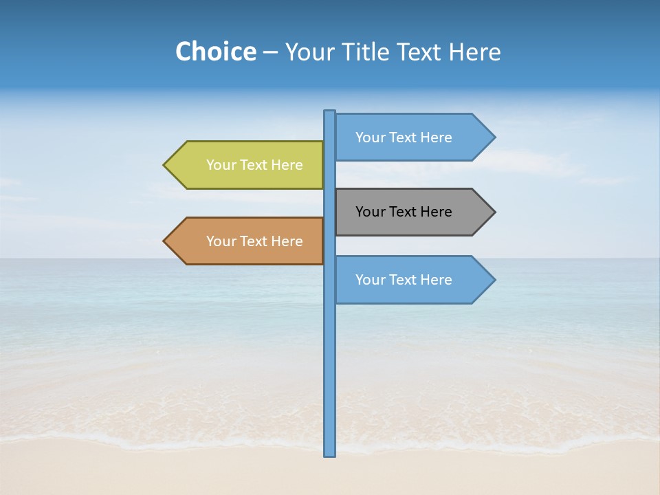 Sunlight Tropical Sea PowerPoint Template