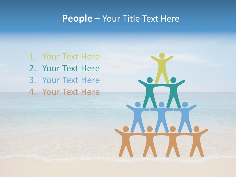 Sunlight Tropical Sea PowerPoint Template