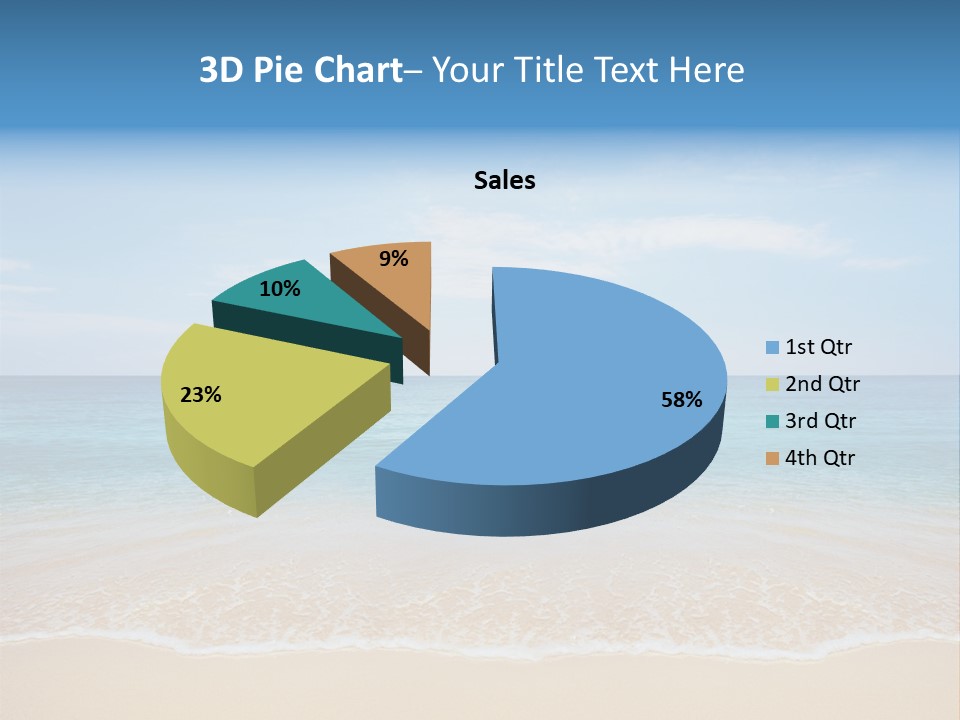 Sunlight Tropical Sea PowerPoint Template