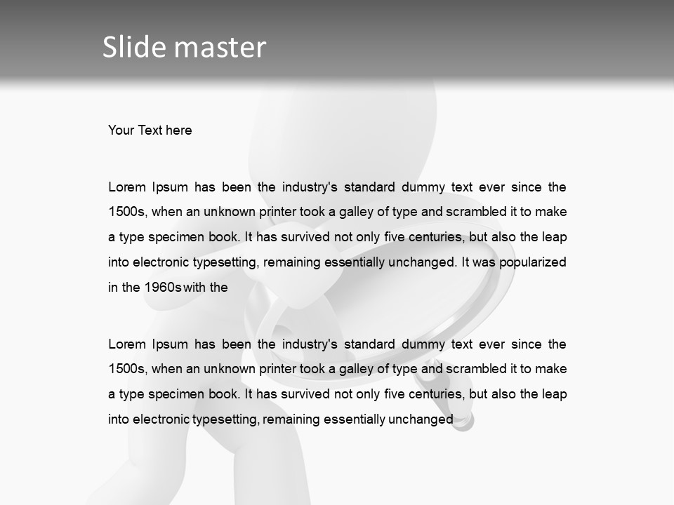 Hand Closeup Abstract PowerPoint Template