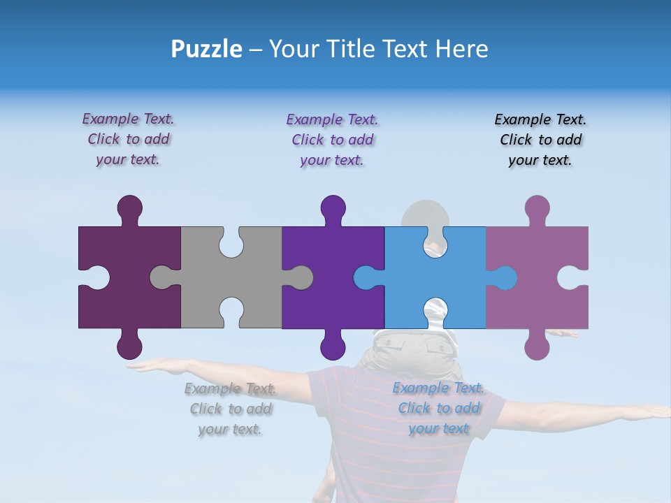 Holding Boy Freedom PowerPoint Template