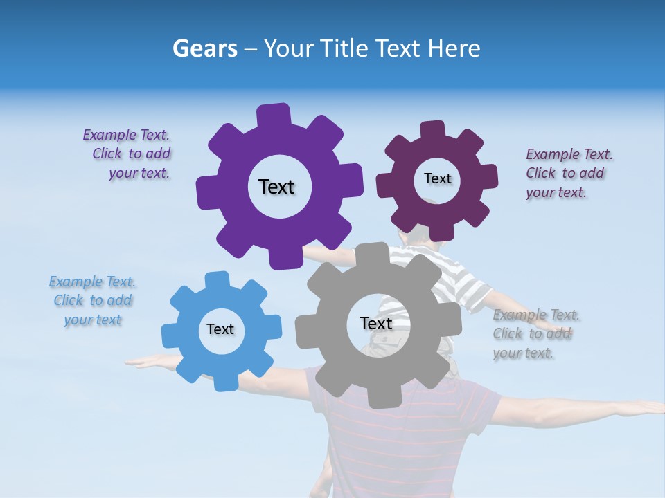 Holding Boy Freedom PowerPoint Template