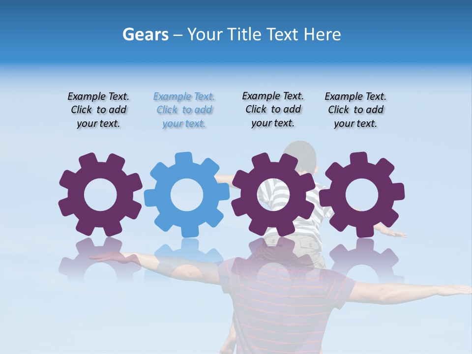 Holding Boy Freedom PowerPoint Template