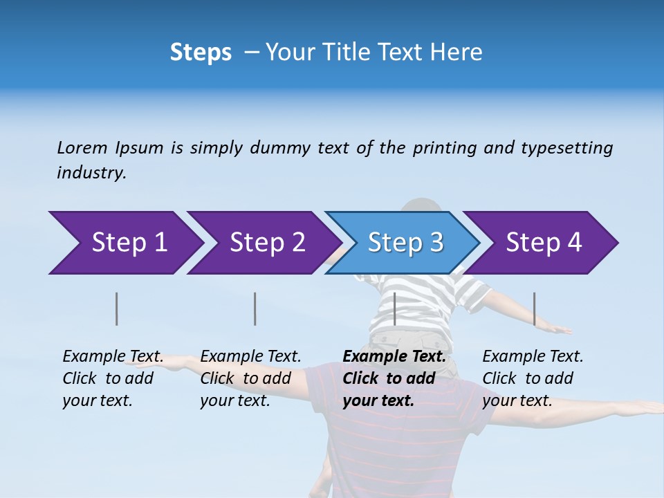 Holding Boy Freedom PowerPoint Template