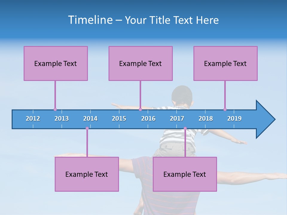 Holding Boy Freedom PowerPoint Template