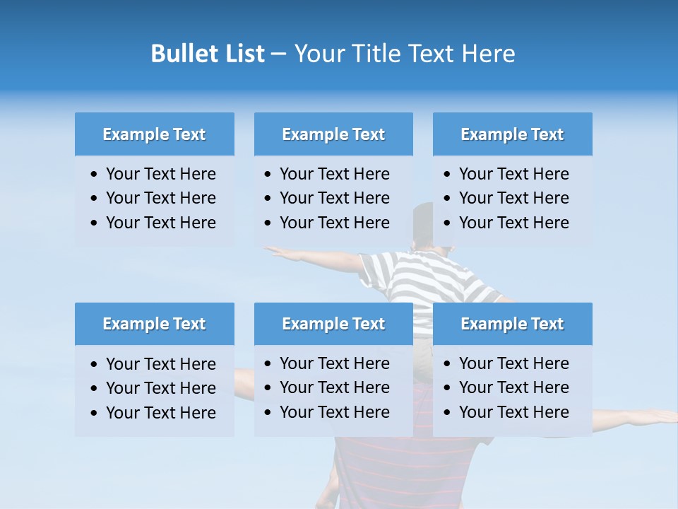 Holding Boy Freedom PowerPoint Template