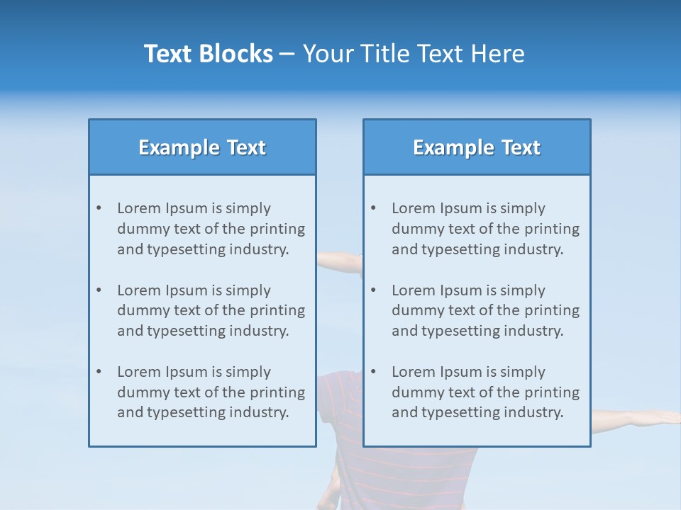 Holding Boy Freedom PowerPoint Template