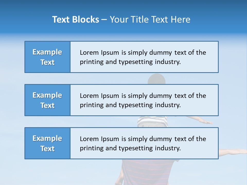 Holding Boy Freedom PowerPoint Template