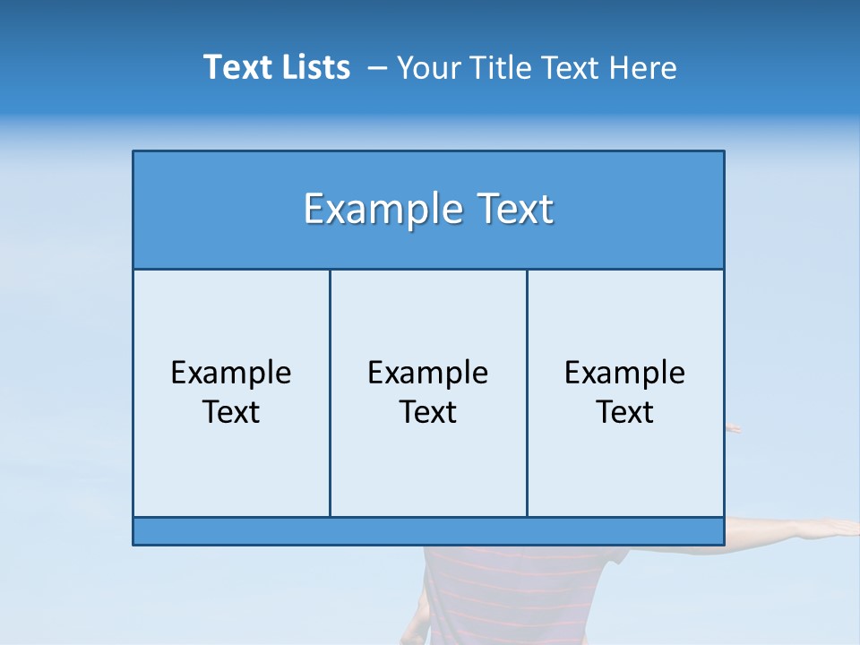 Holding Boy Freedom PowerPoint Template