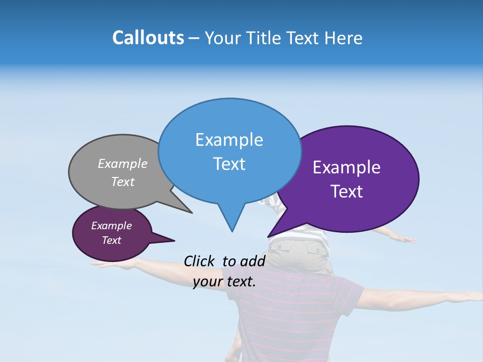 Holding Boy Freedom PowerPoint Template