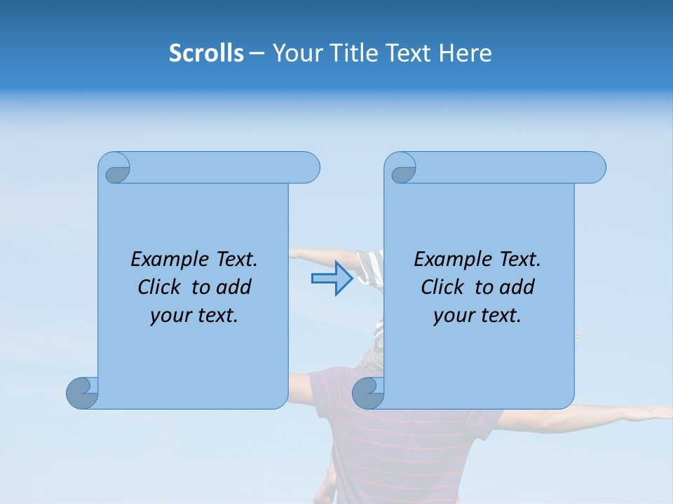 Holding Boy Freedom PowerPoint Template