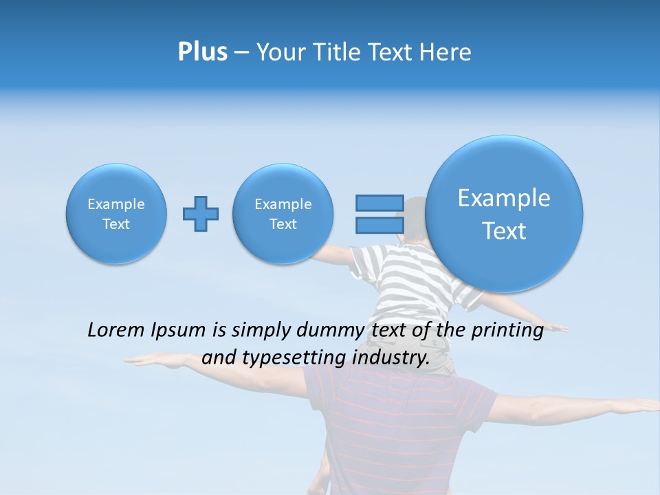 Holding Boy Freedom PowerPoint Template