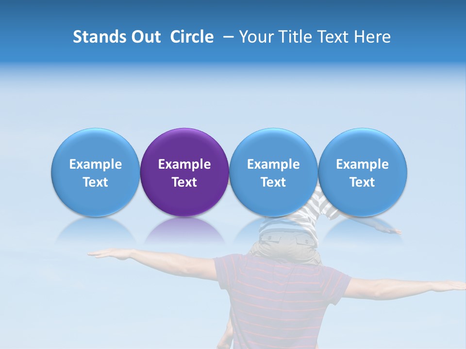 Holding Boy Freedom PowerPoint Template