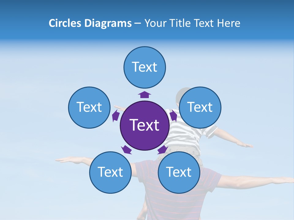 Holding Boy Freedom PowerPoint Template