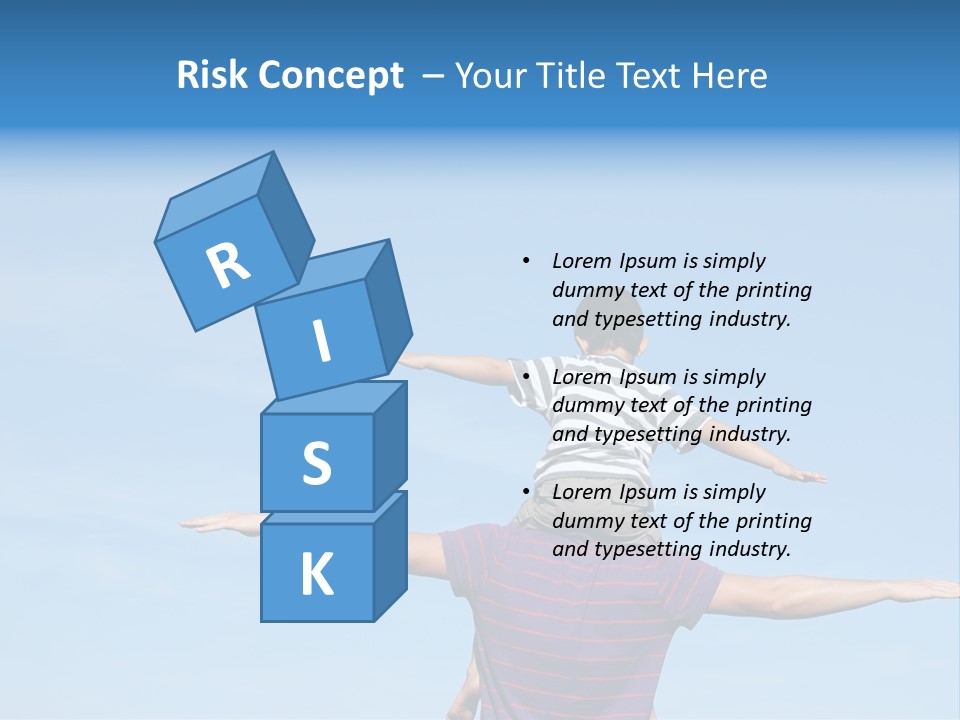 Holding Boy Freedom PowerPoint Template