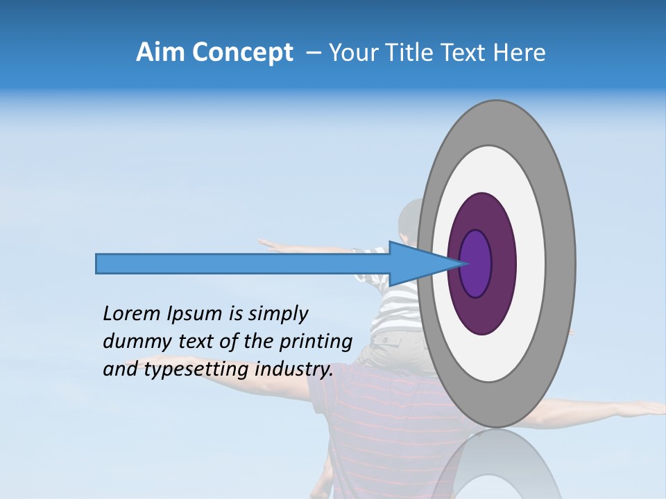 Holding Boy Freedom PowerPoint Template