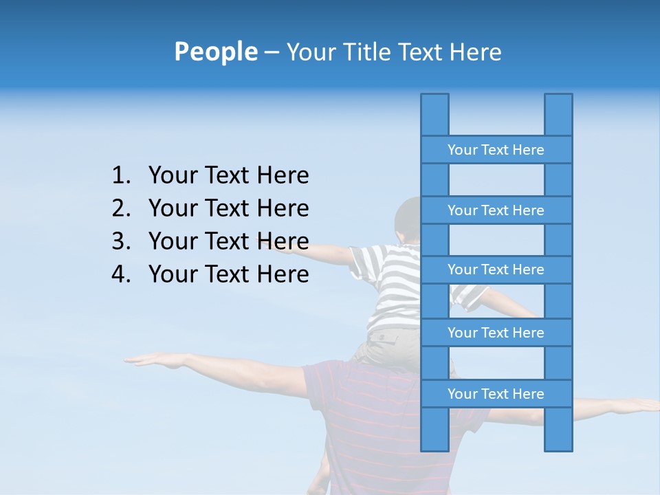 Holding Boy Freedom PowerPoint Template