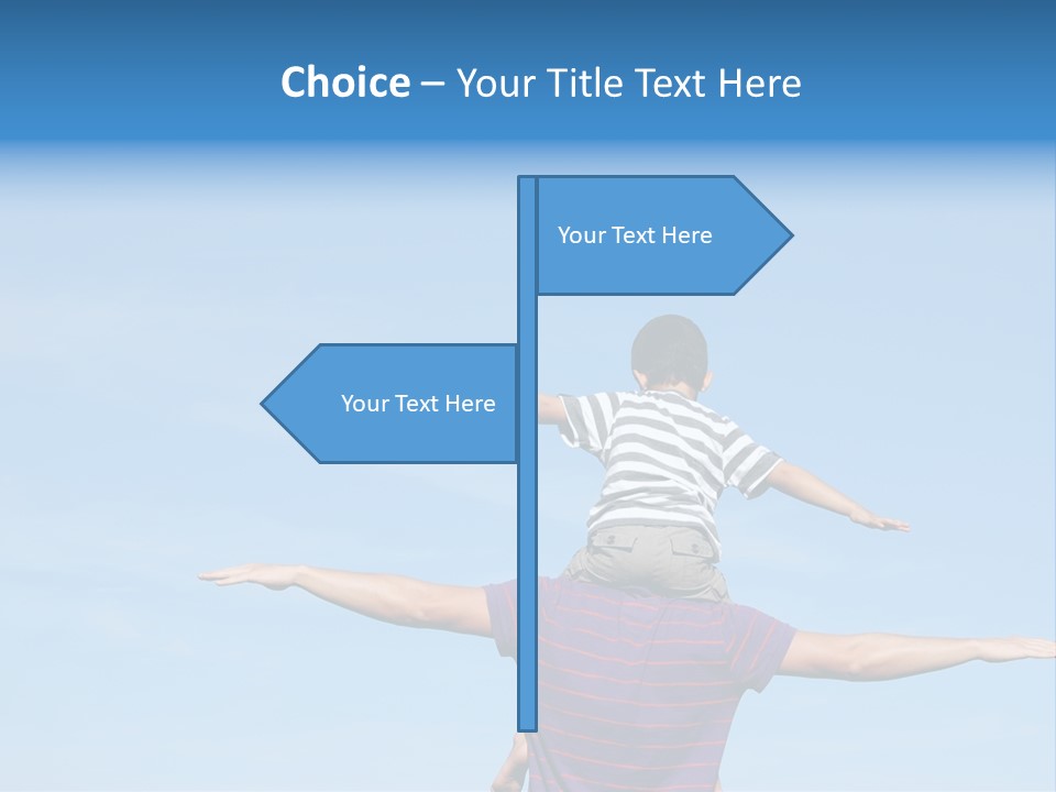 Holding Boy Freedom PowerPoint Template