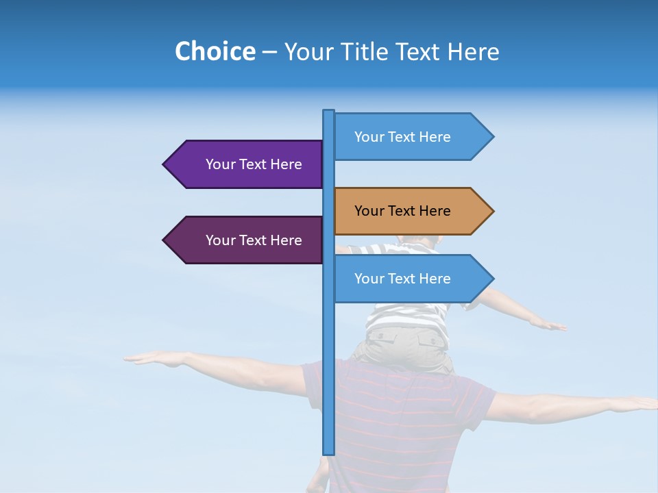 Holding Boy Freedom PowerPoint Template