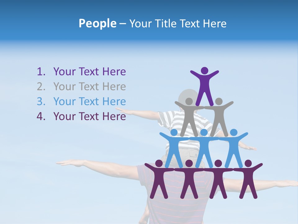 Holding Boy Freedom PowerPoint Template