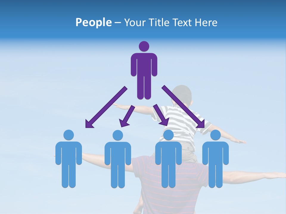 Holding Boy Freedom PowerPoint Template