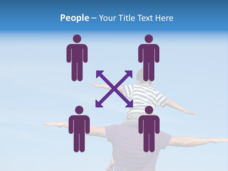 Holding Boy Freedom PowerPoint Template