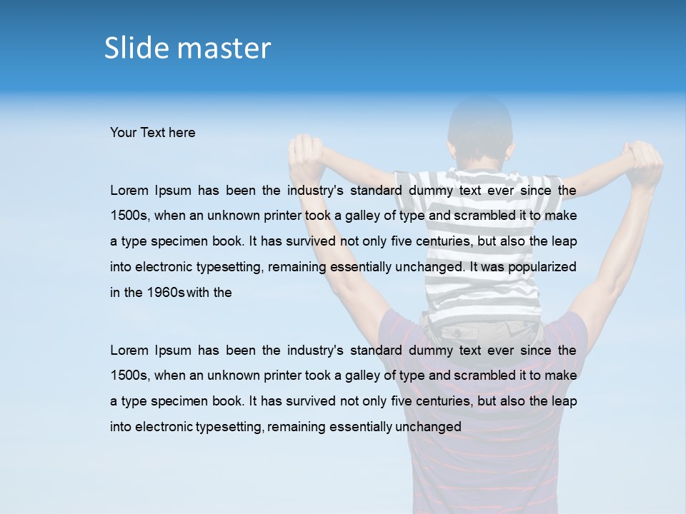 Boy Man Child PowerPoint Template