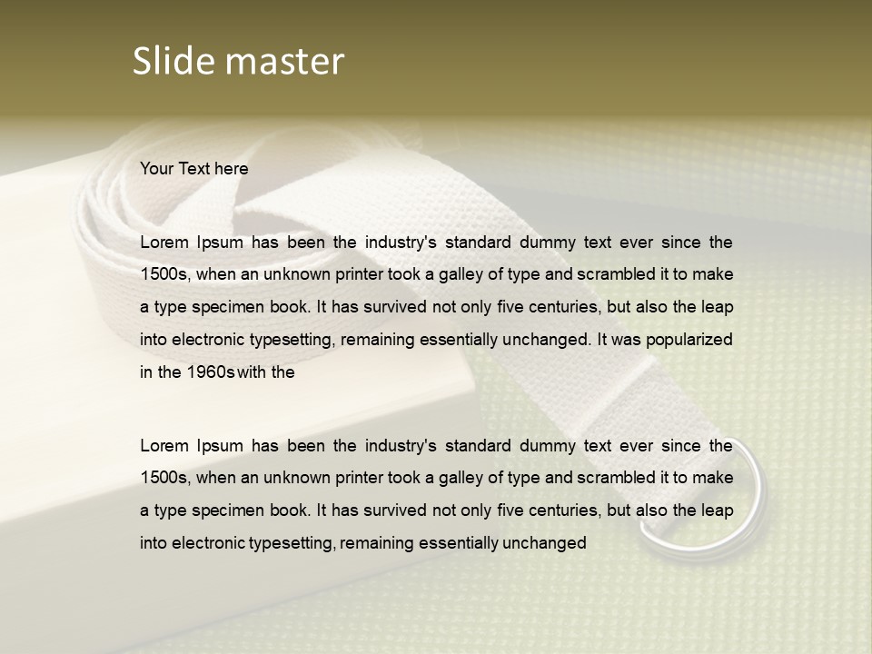 Mat Equipment Exercise PowerPoint Template