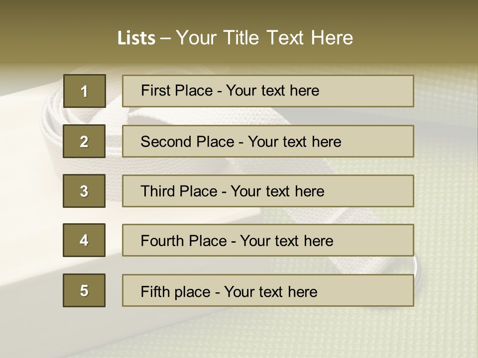 Mat Equipment Exercise PowerPoint Template