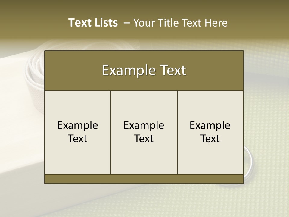 Mat Equipment Exercise PowerPoint Template
