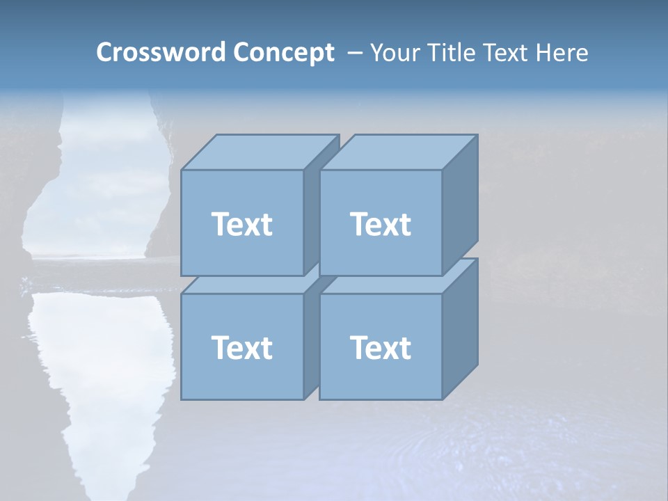 Idyllic Cavern Grotto PowerPoint Template
