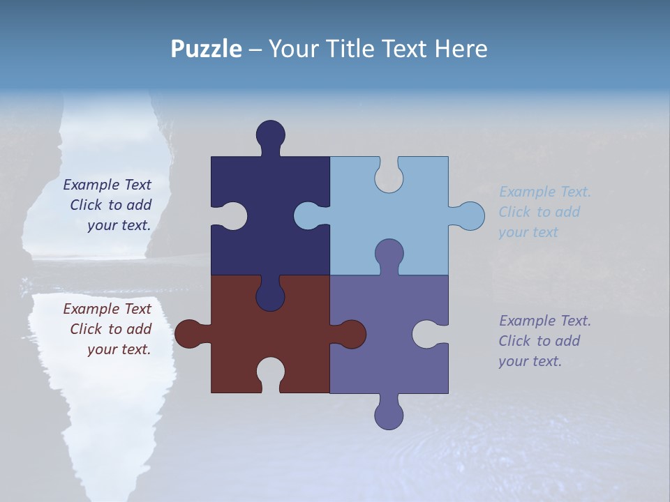 Idyllic Cavern Grotto PowerPoint Template