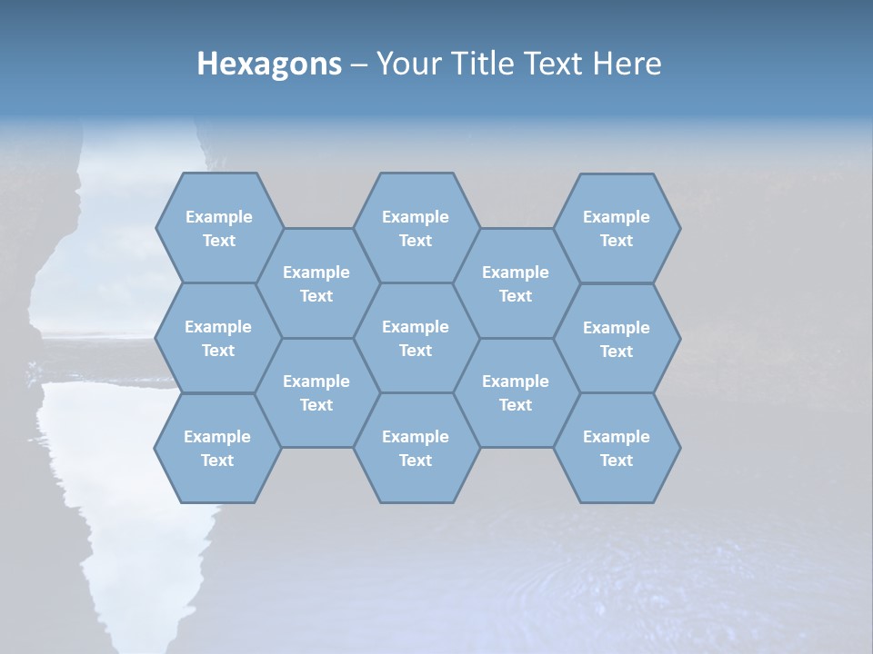 Idyllic Cavern Grotto PowerPoint Template